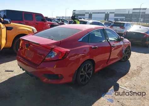 2020 Honda Civic Sport from USA, damaged, VIN 2HGFC2F86LH564280